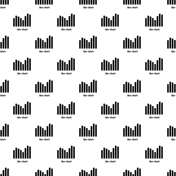 シームレスな棒グラフのパターン ベクトル — ストックベクタ