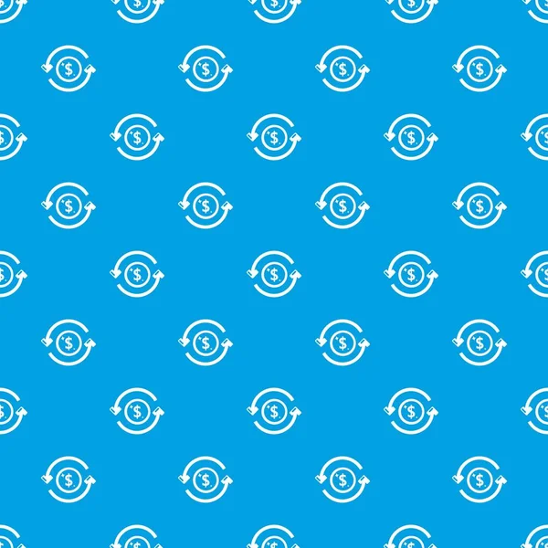 Circulation motif argent vecteur sans couture bleu — Image vectorielle