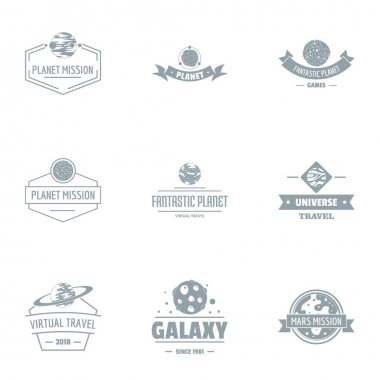 Uzay logo koymak, basit tarzı