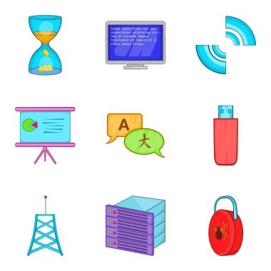 Creator Icons set, karikatür tarzı