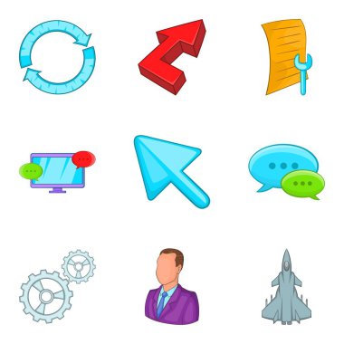 Ek simgeler kümesi, karikatür tarzı