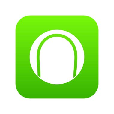 Siyah ve beyaz tenis topu simgesini dijital yeşil