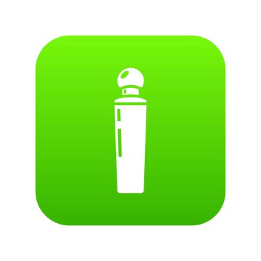 Parfüm şişesi tokyo yeşil simge vektör