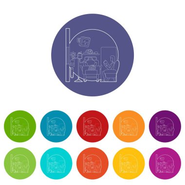 Hasta adam hastane koğuşunda kavramında yatıyor