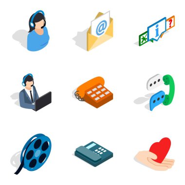 Ağ adresi simgeler kümesi, izometrik stili