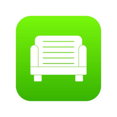 Koltuk simge dijital yeşil