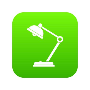 Resepsiyon lambası simgesi dijital yeşil