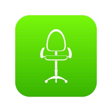 Modern ofis sandalye simge dijital yeşil