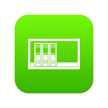 Office klasörler raf simgesi dijital yeşil
