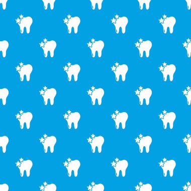 Diş desen vektör kesintisiz mavi