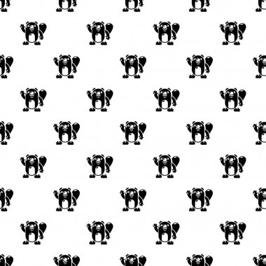 Kunduz vektör Dikişsiz desen