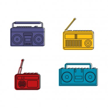 Bumbox simge kümesi, renk anahat stili