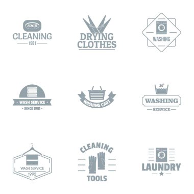 Temizleme logo koymak, basit tarzı