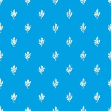 Buğday desen vektör kesintisiz mavi