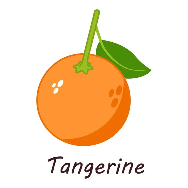 Icono de mandarina, estilo isométrico — Vector de stock