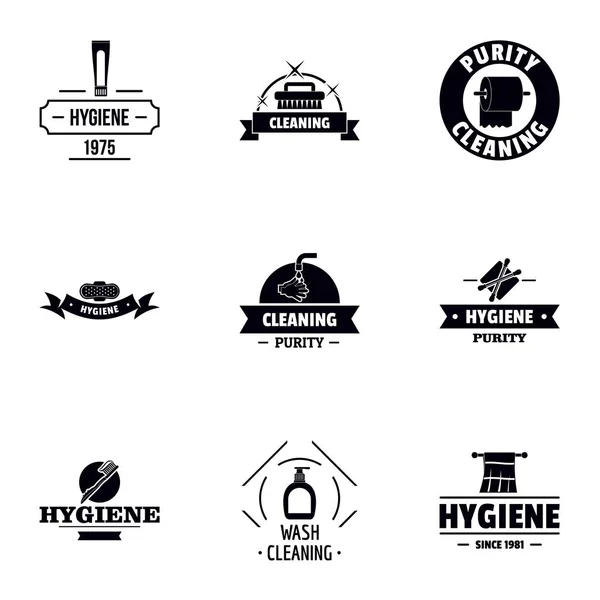 Logo hygiénique, style simple — Image vectorielle