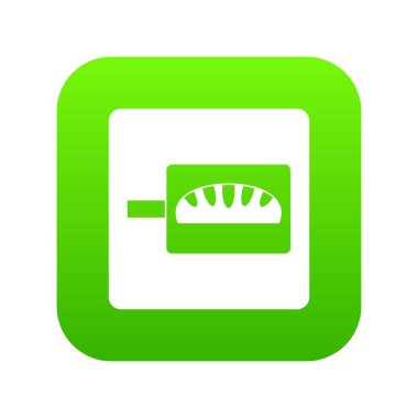 Ekmek pişirme simge dijital yeşil