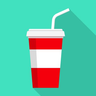 Cola simgesi, düz stil