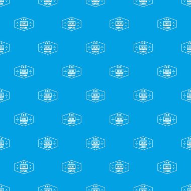 Eski müzik desen vektör kesintisiz mavi