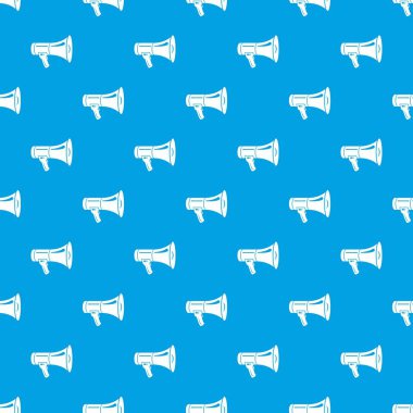 Megafon desen vektör kesintisiz mavi