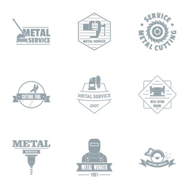 Metal servis logo koymak, basit tarzı