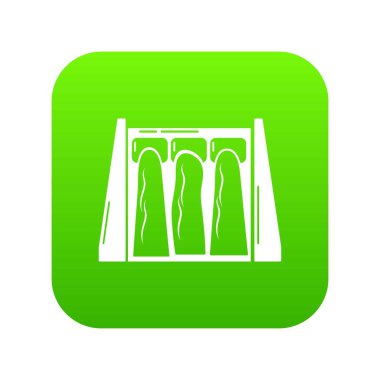 Baraj yeşil simge vektör