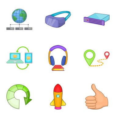 Dönemi simgeler kümesi, karikatür tarzı