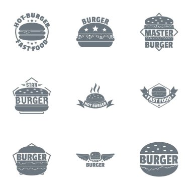 Burger logo koymak, basit tarzı