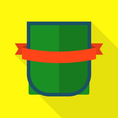 Ülke kalkan simgesi, düz stil