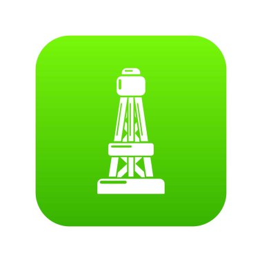 Güç hattı yeşil simge vektör