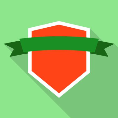 Ordu kalkan simgesi, düz stil