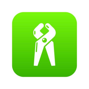 Diş Hekimliği aracı profesyonel simge yeşil vektör