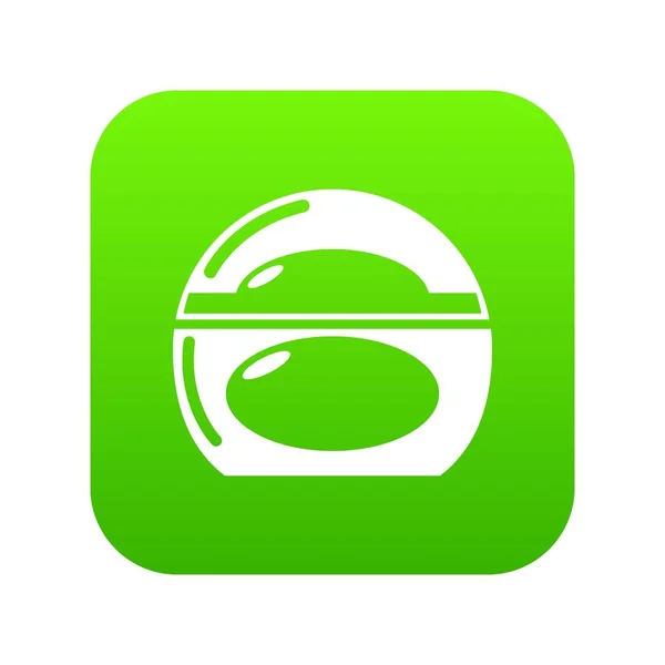 Seifenschale Symbol grüner Vektor — Stockvektor