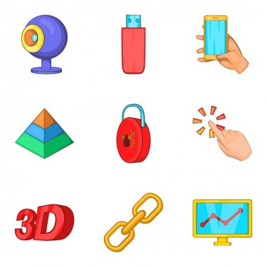 Internet sitesi simgeler kümesi, karikatür tarzı