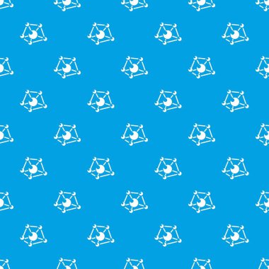 Molekül laboratuvar desen vektör kesintisiz mavi