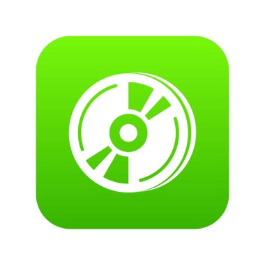 CD simgesi yeşil vektör