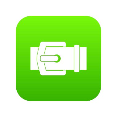 Zarif kemer simgesi dijital yeşil