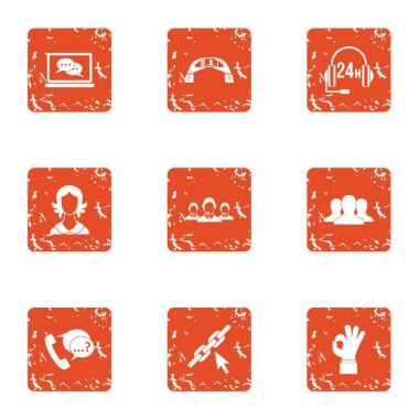 Sürekli iletişim simgeler kümesi, grunge tarzı