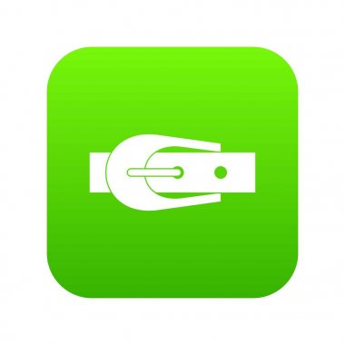 Zarif pantolon kemer simgesi dijital yeşil