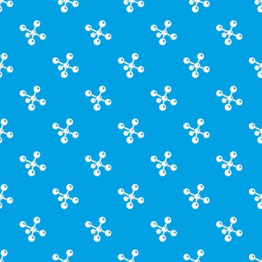 Molekül kimya desen vektör kesintisiz mavi