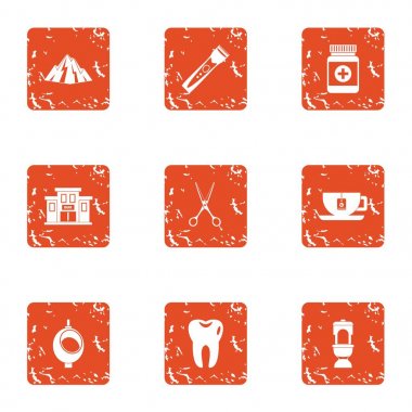 Uyuşturucu teslim simgeler kümesi, grunge tarzı