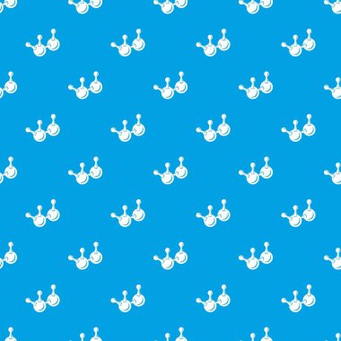 Molekül öğe desen vektör kesintisiz mavi