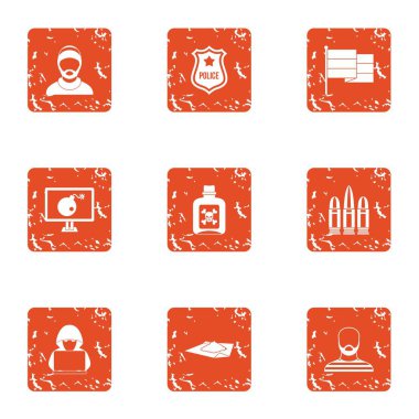 Suç girişimine simgeler kümesi, grunge tarzı