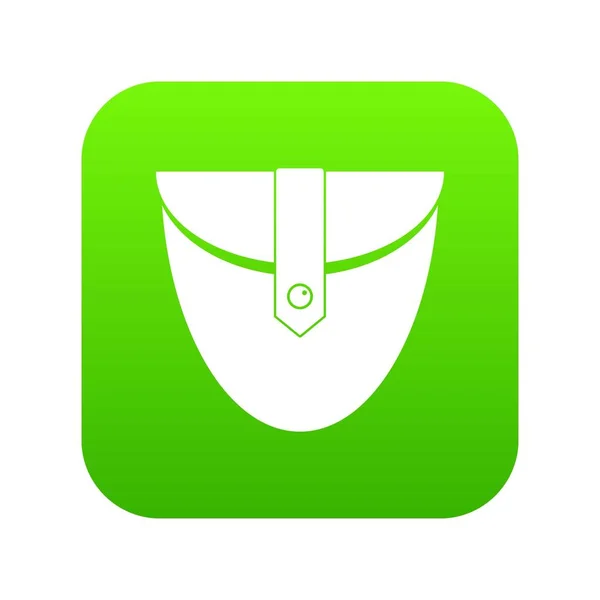 Pequeño icono de bolsillo parche digital verde — Vector de stock