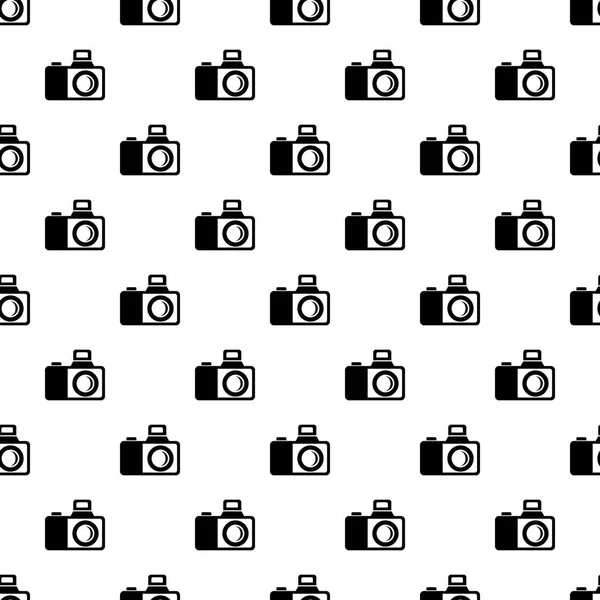 Modèle de photocaméra vecteur sans couture — Image vectorielle