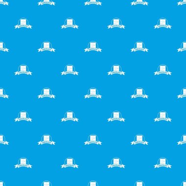 Çikolata desen vektör kesintisiz mavi