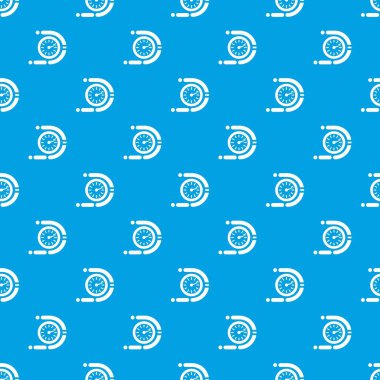 Zamanlayıcı desen vektör kesintisiz mavi