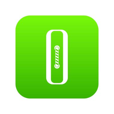 Dikili dikdörtgen düğmesi simgesi dijital yeşil