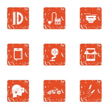 Siber uygulama simgeler kümesi, grunge tarzı