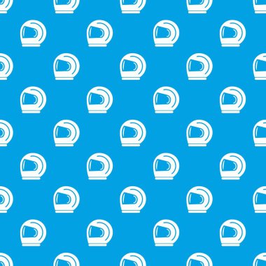 Yarışçı kask desen vektör kesintisiz mavi